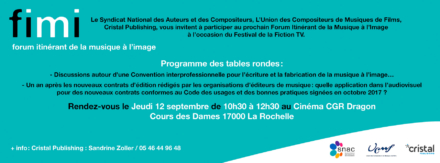 FIMI – Forum Itinérant de la Musique à l’Image – Septembre 2019